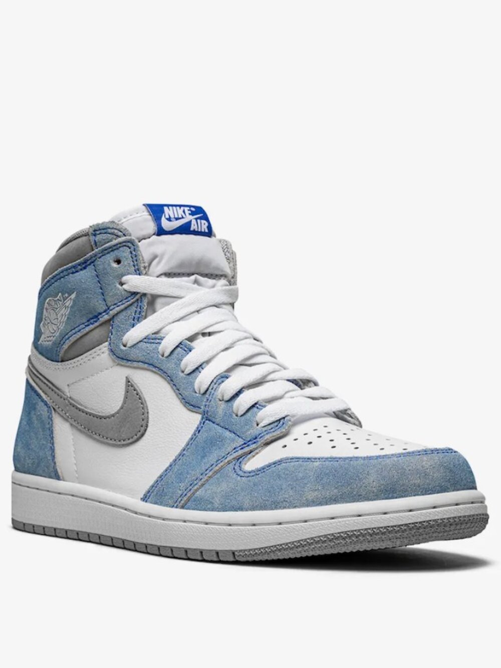 Jordan White + Blue Air Jordan 1 Retro High OG "Hyper Royal" sneakers